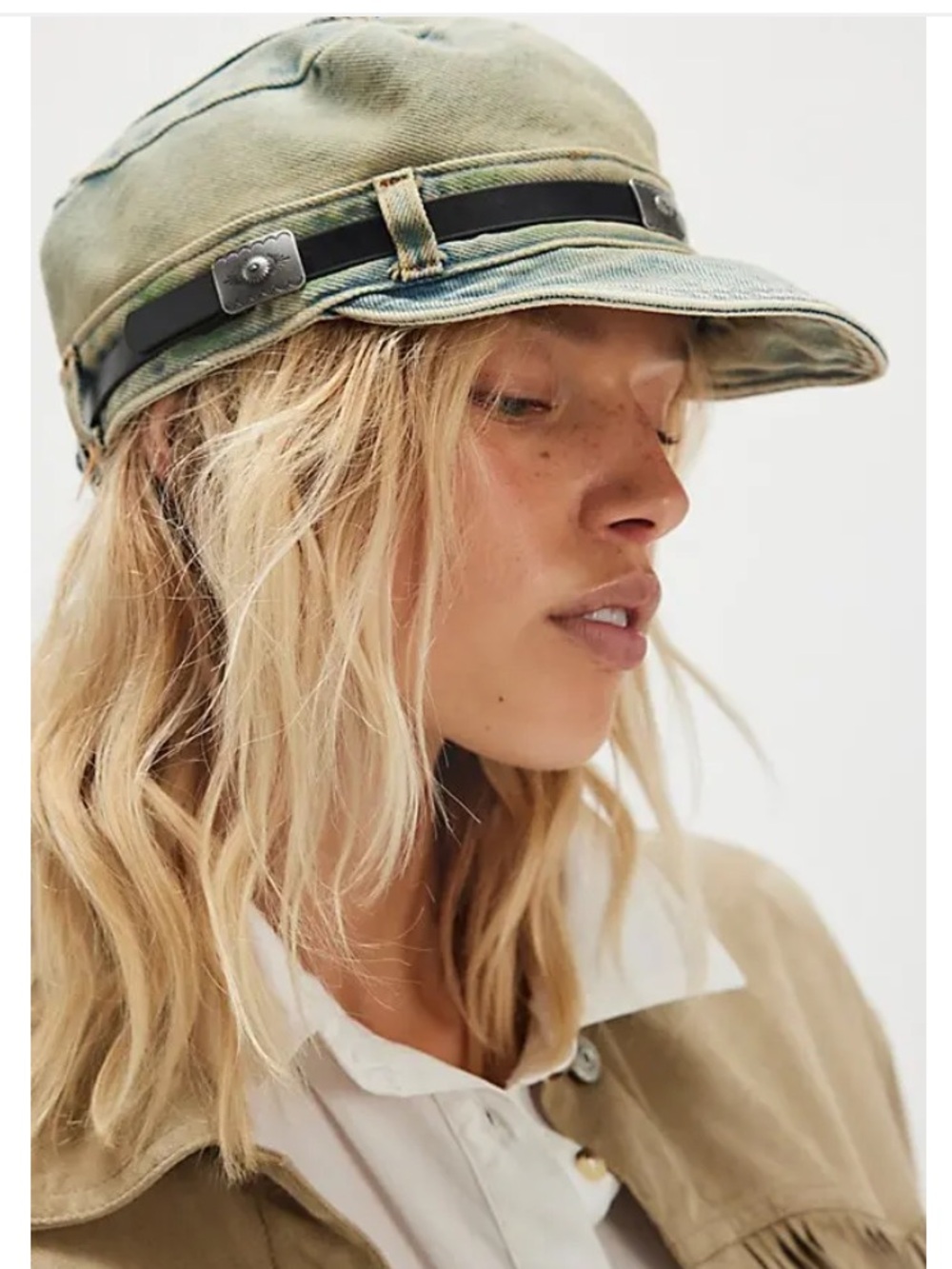 9179. Free People Washed Cadet Cap